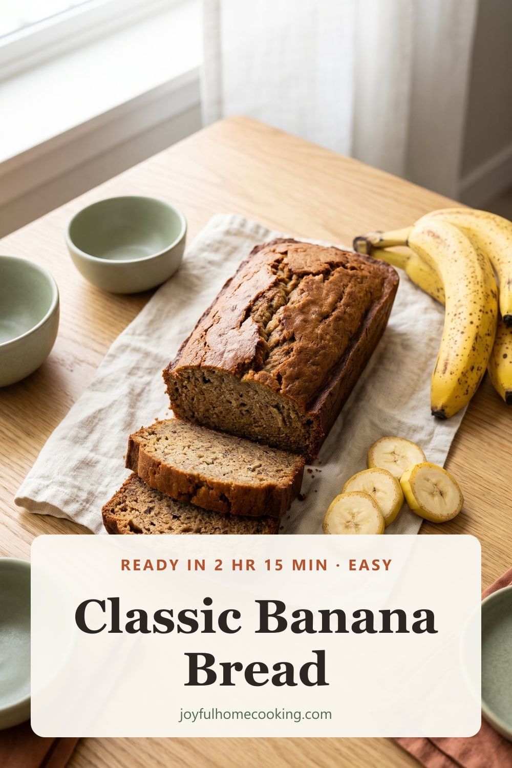 Classic banana bread Pinterest image