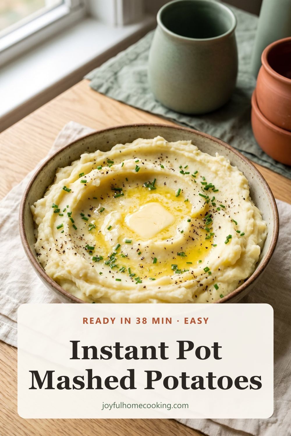 Instant Pot mashed potatoes Pinterest image