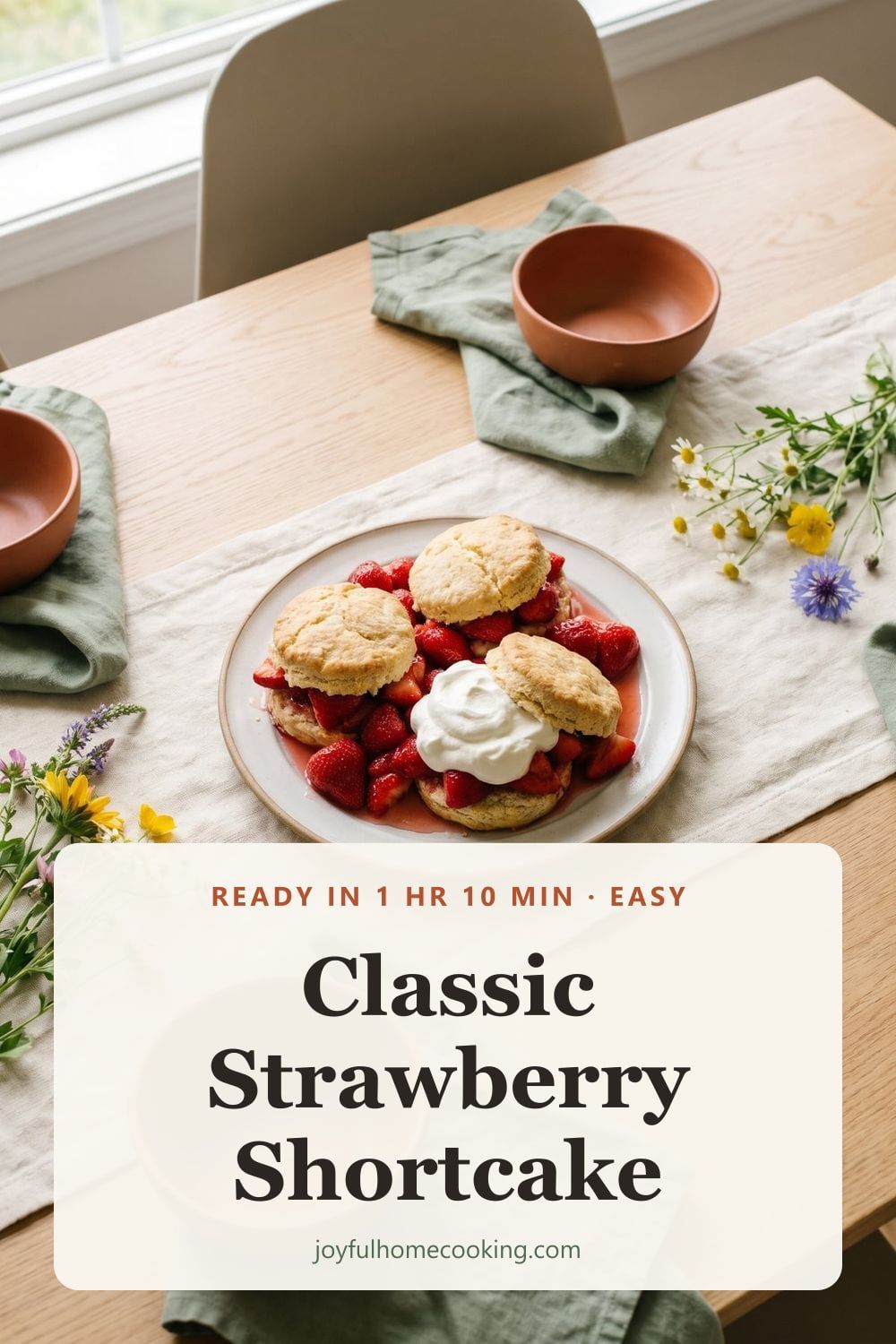 Strawberry shortcake Pinterest image